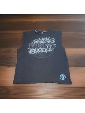 UNK Denver Nuggets NBA Sleeveless Black Shirt XL Basketball See Desc 139